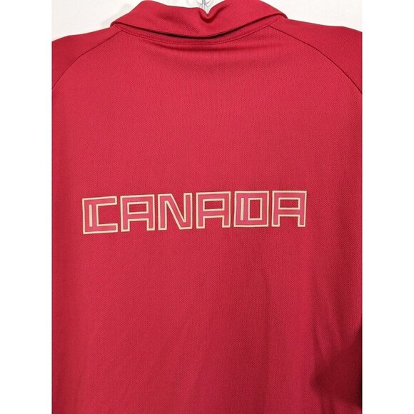 Team Canada Olympics Mens Size XL Golf Polo Shirt Red HBC Official Outfitter - Picture 4 of 7